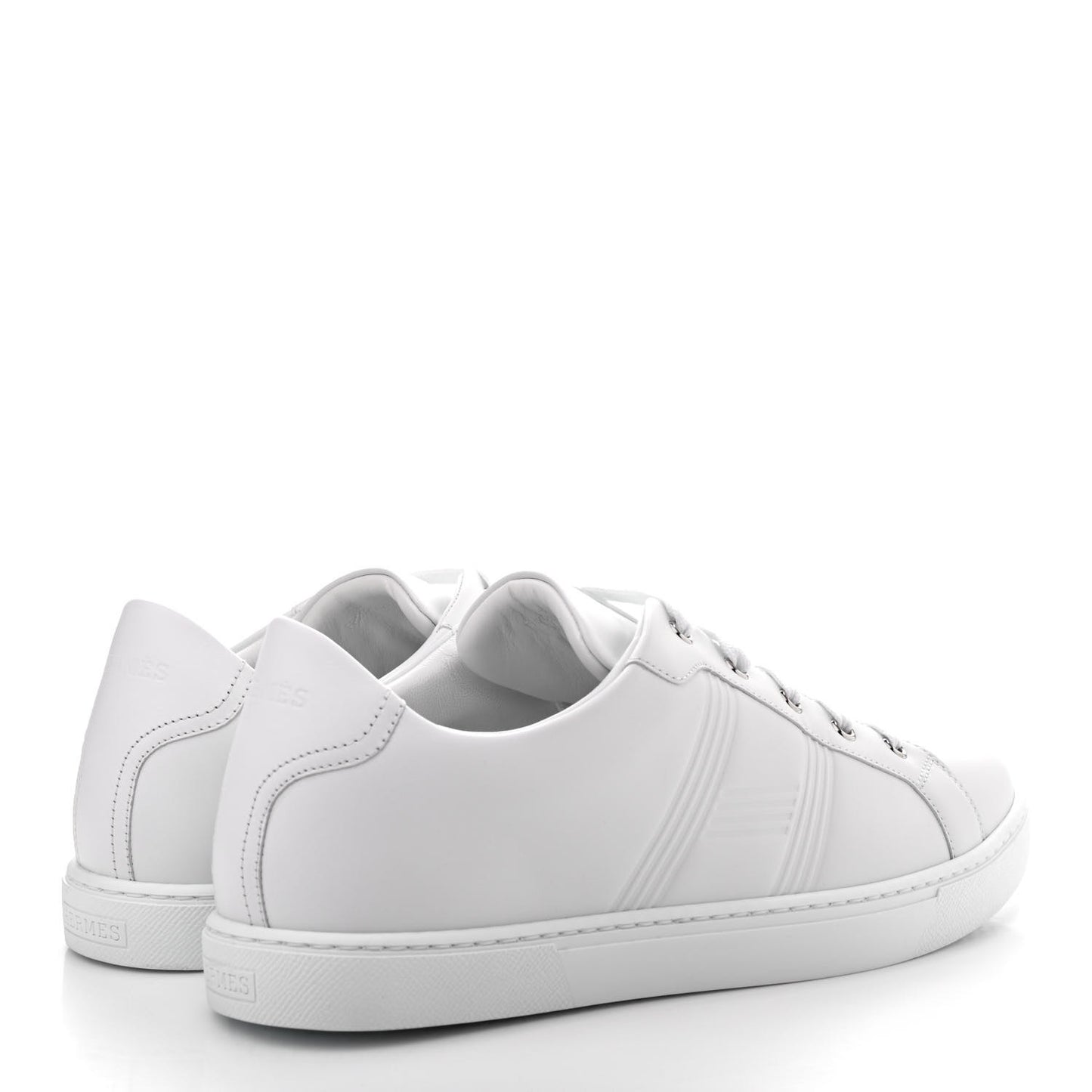 Calfskin Mens Avantage Sneakers 43 White