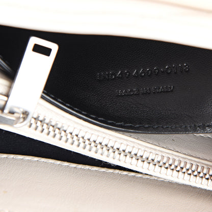 Saint Laurent Calfskin Y Quilted Monogram Small Loulou Chain Satchel Ivory 6 of 9