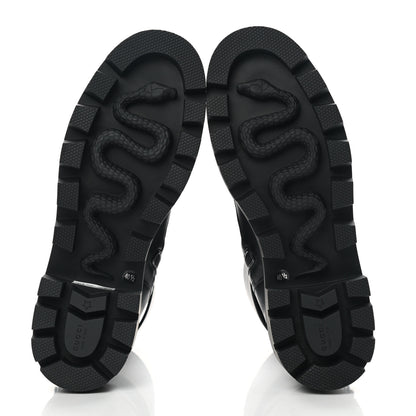 Gucci Nappa Frances GG Matelasse Platform Combat Boots 40.5 Black 5 of 8