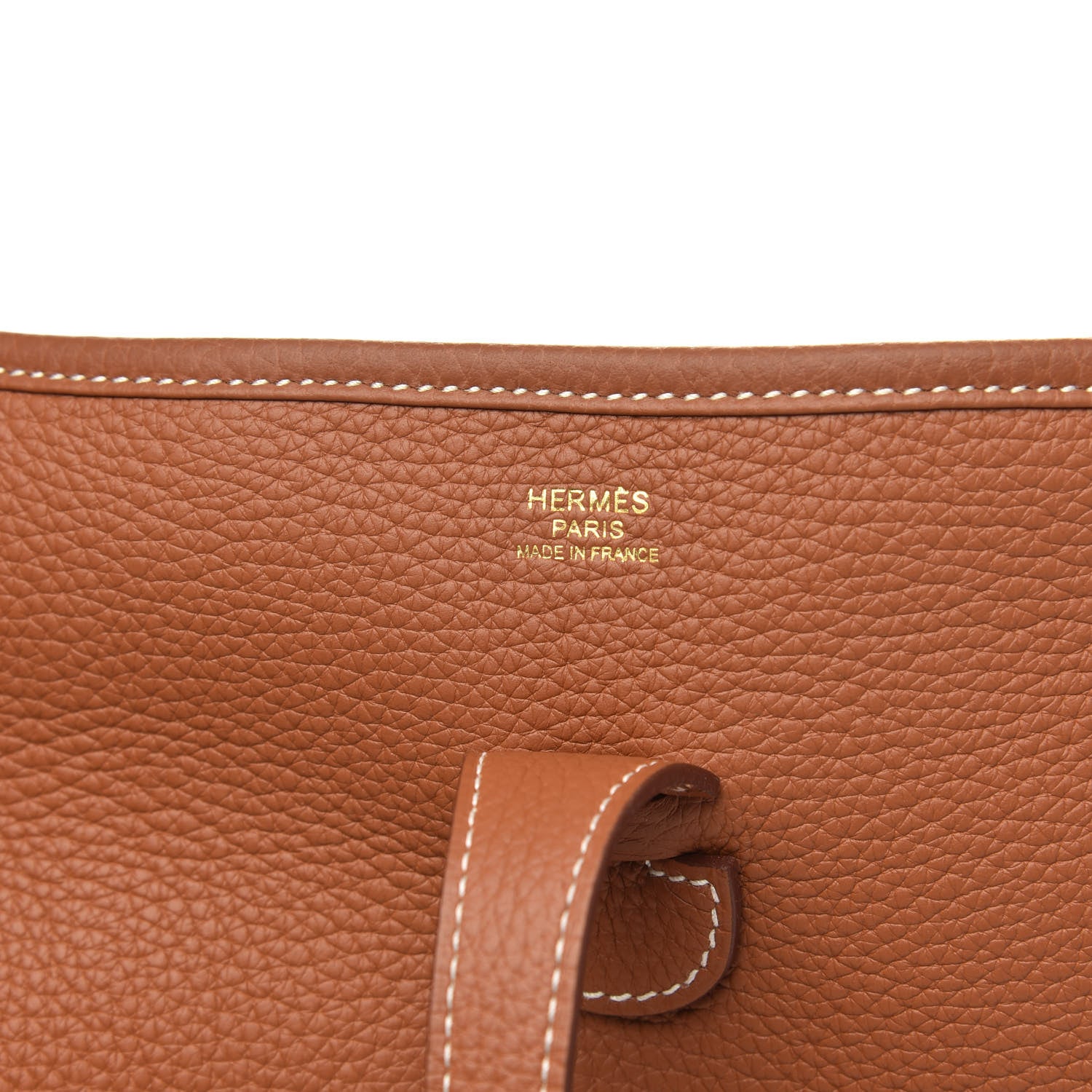 Hermes Taurillon Clemence Evelyne III PM Gold 6 of 9