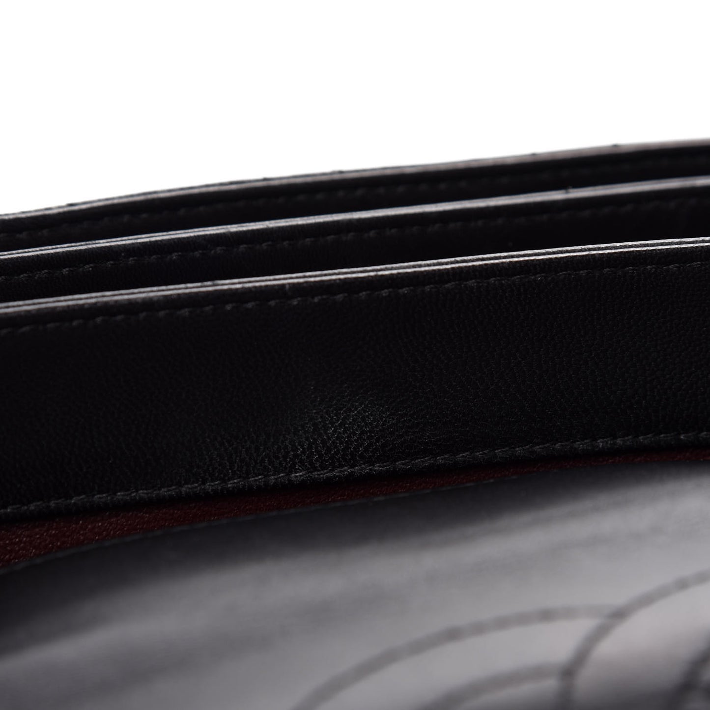 Lambskin Quilted Large Trendy CC Dual Handle Flap Bag Black