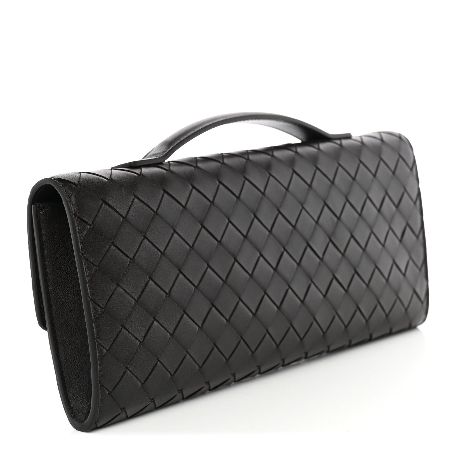 Bottega Veneta Nappa Intrecciato Long Andiamo Top Handle Clutch Fondant 3 of 7