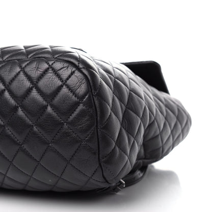 Chanel Calfskin Quilted Large Urban Spirit Backpack Navy Blue 9 of 11