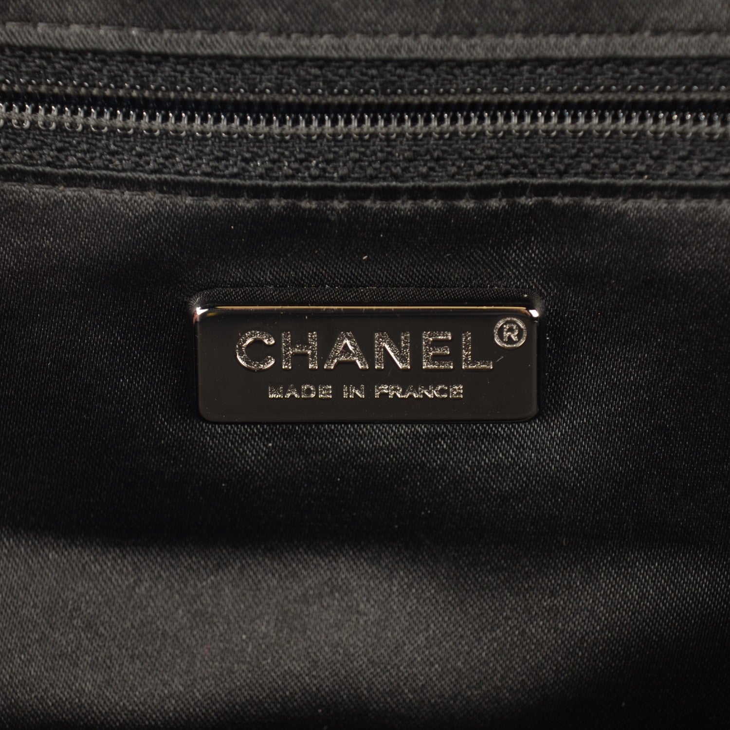 Chanel Distressed Lambskin Paris NY Framed Pleated Pouch Bag Black 5 of 7