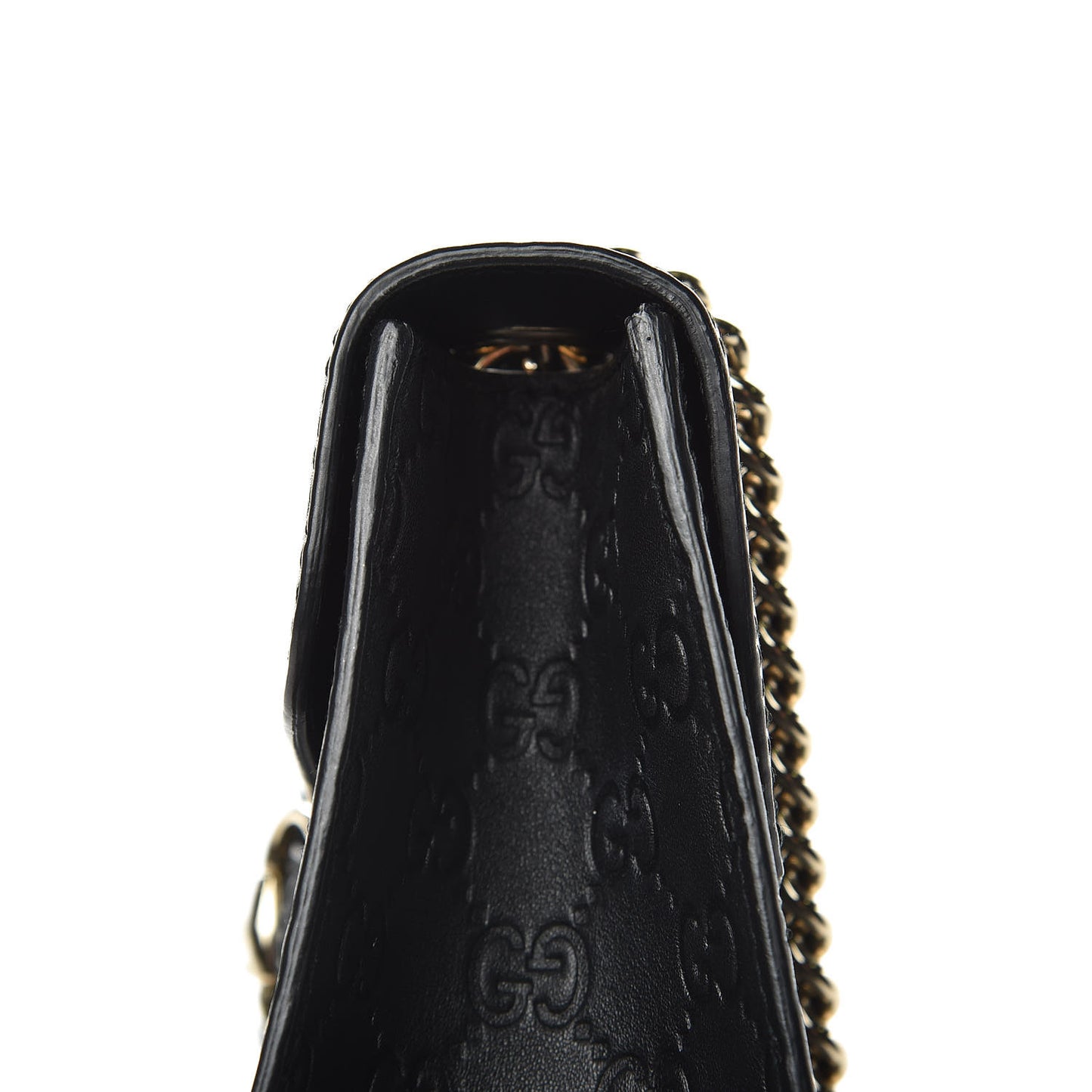 Guccissima Medium Emily Chain Shoulder Bag Black
