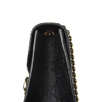 Gucci Guccissima Medium Emily Chain Shoulder Bag Black 16 of 17