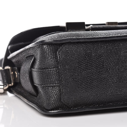 Proenza Schouler Calfskin Lizard Embossed Mini PS11 Classic Shoulder Bag Black 12 of 13
