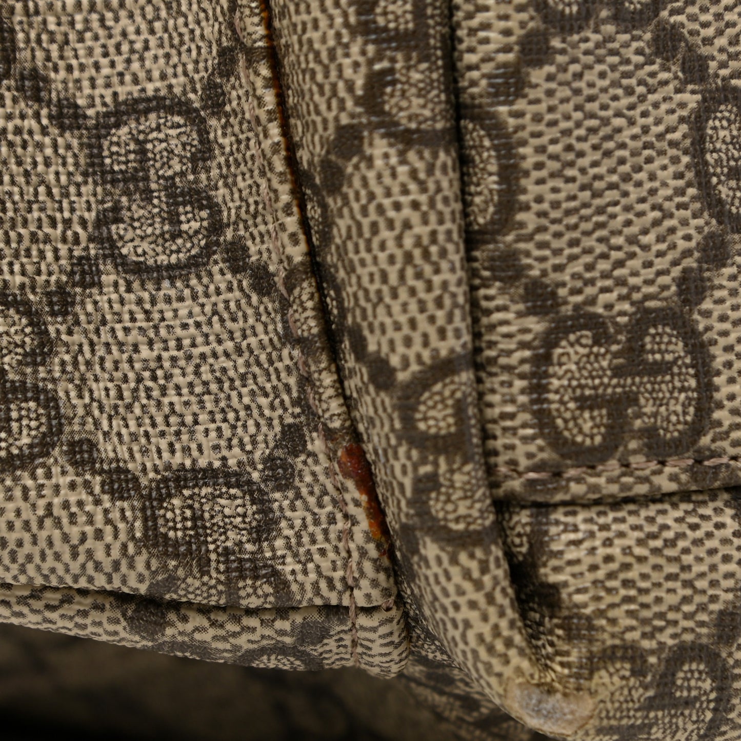 GG Plus Monogram Messenger Diaper Bag Dark Brown