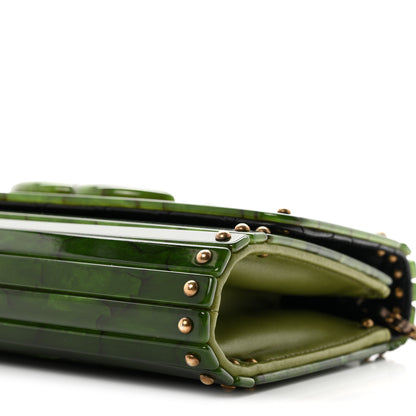Chanel Plexiglass Jade Paris Shanghai CC Clutch Green 9 of 9
