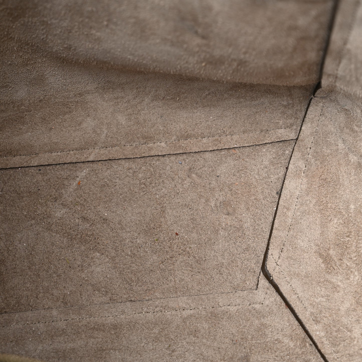 Soft Grained Calfskin Sangle Bucket Bag Taupe