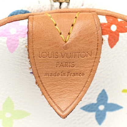 Louis Vuitton Monogram Multicolor Speedy 30 White 6 of 14