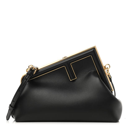 Fendi Shiny Nappa Small Fendi First Black 1 of 12