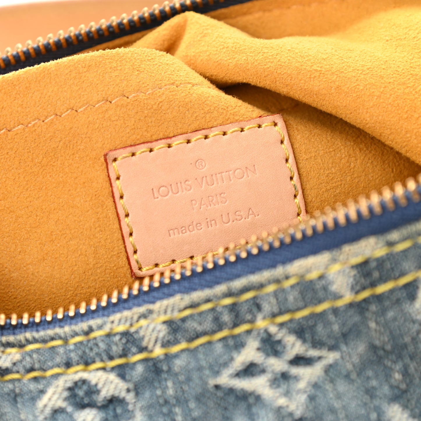 Monogram Denim Baggy PM Blue