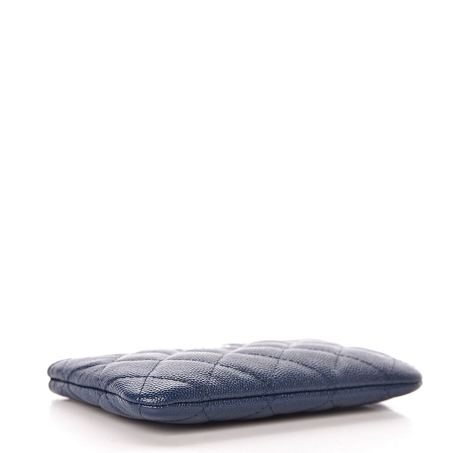 Caviar Quilted Small Cosmetic Case Navy