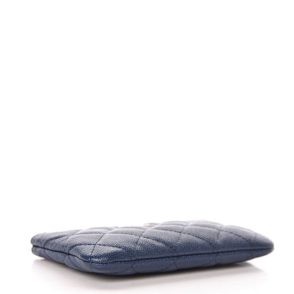Chanel Caviar Quilted Small Cosmetic Case Navy 4 of 7