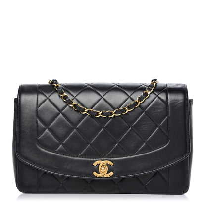 Chanel Lambskin Quilted Medium Single Flap Black 1 of 11