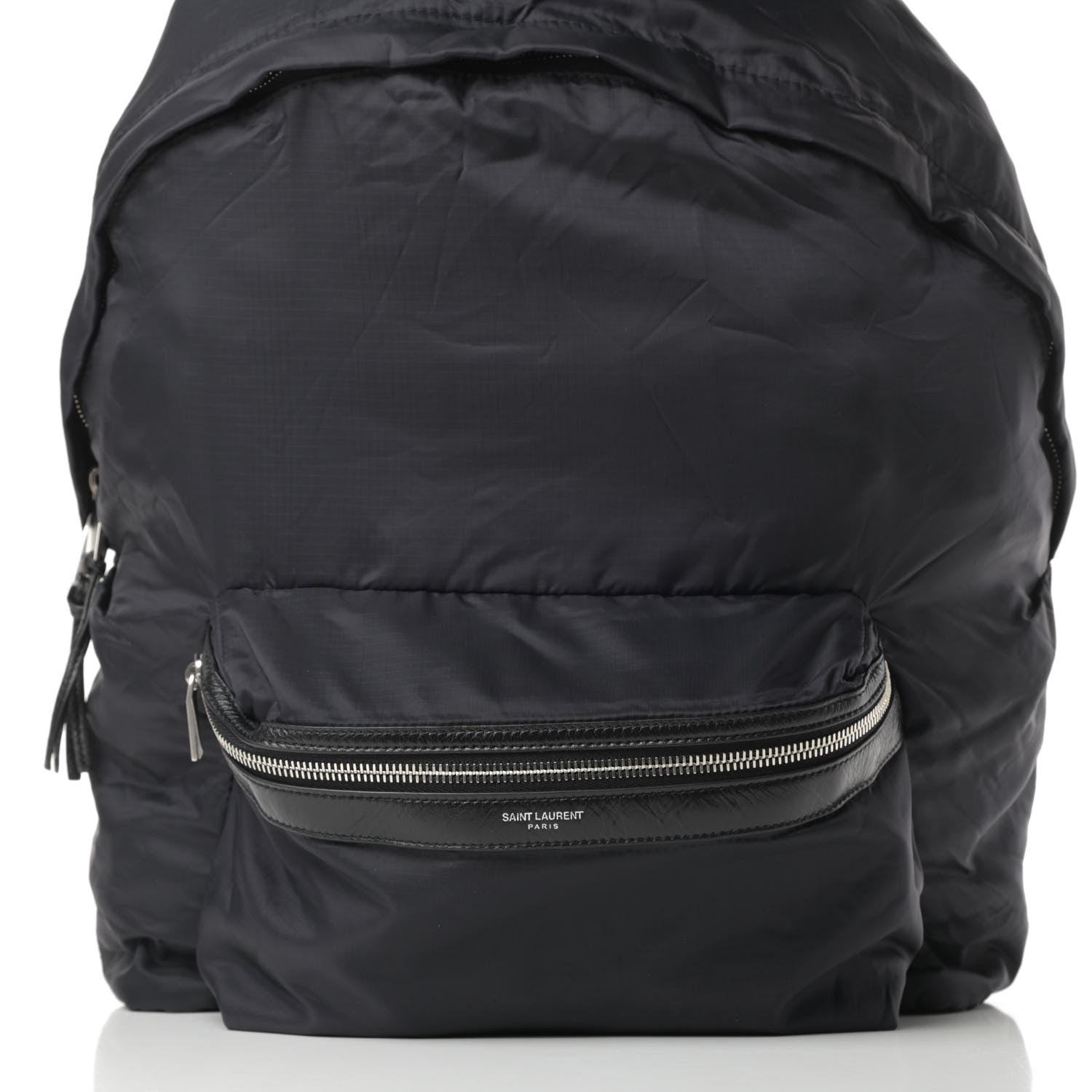 Saint Laurent Nylon City Fold Up Backpack Belt Bag Black 12 of 16