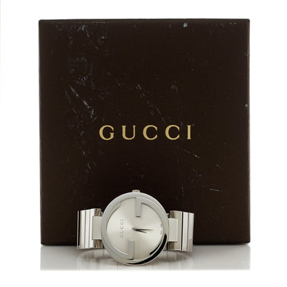 Gucci Stainless Steel 37mm Interlocking G Quartz Watch 5 of 5