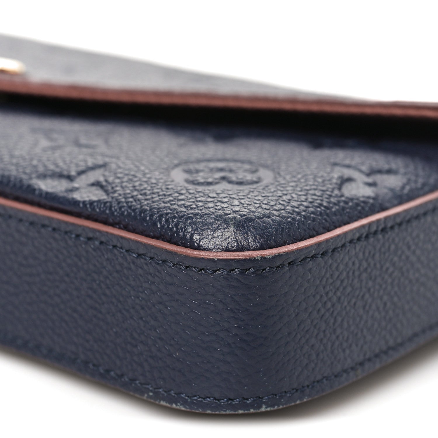 Louis Vuitton Empreinte Pochette Felicie Chain Wallet Marine Rouge 9 of 10
