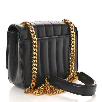 Saint Laurent SAINT LAURENT Lambskin Matelasse Monogram Small Vicky Chain Bag Black 2 of 10