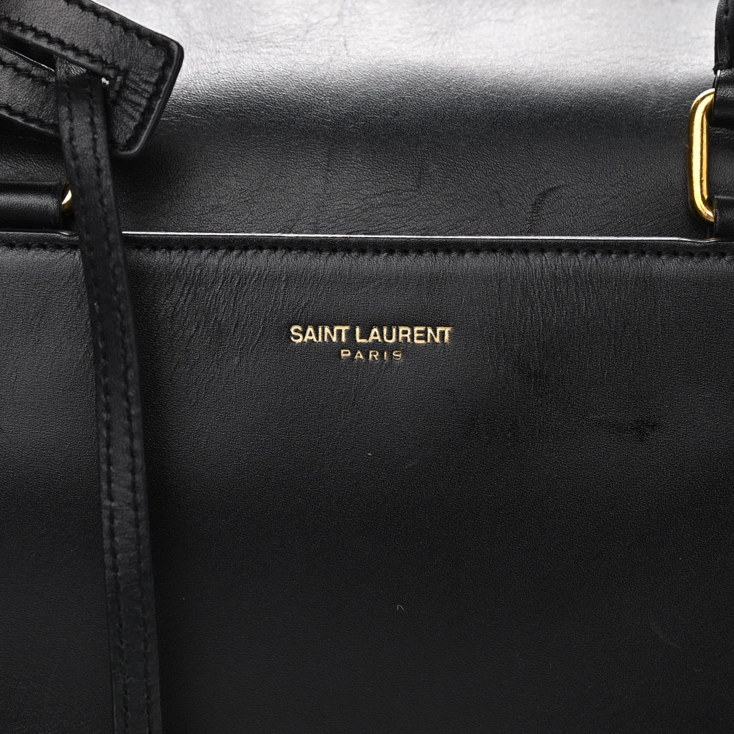 Saint Laurent Calfskin Classic Duffle 6 Black 6 of 8