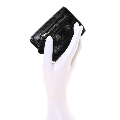 Balenciaga Agneau Arena Le Cagole Mini Wallet Black 2 of 8