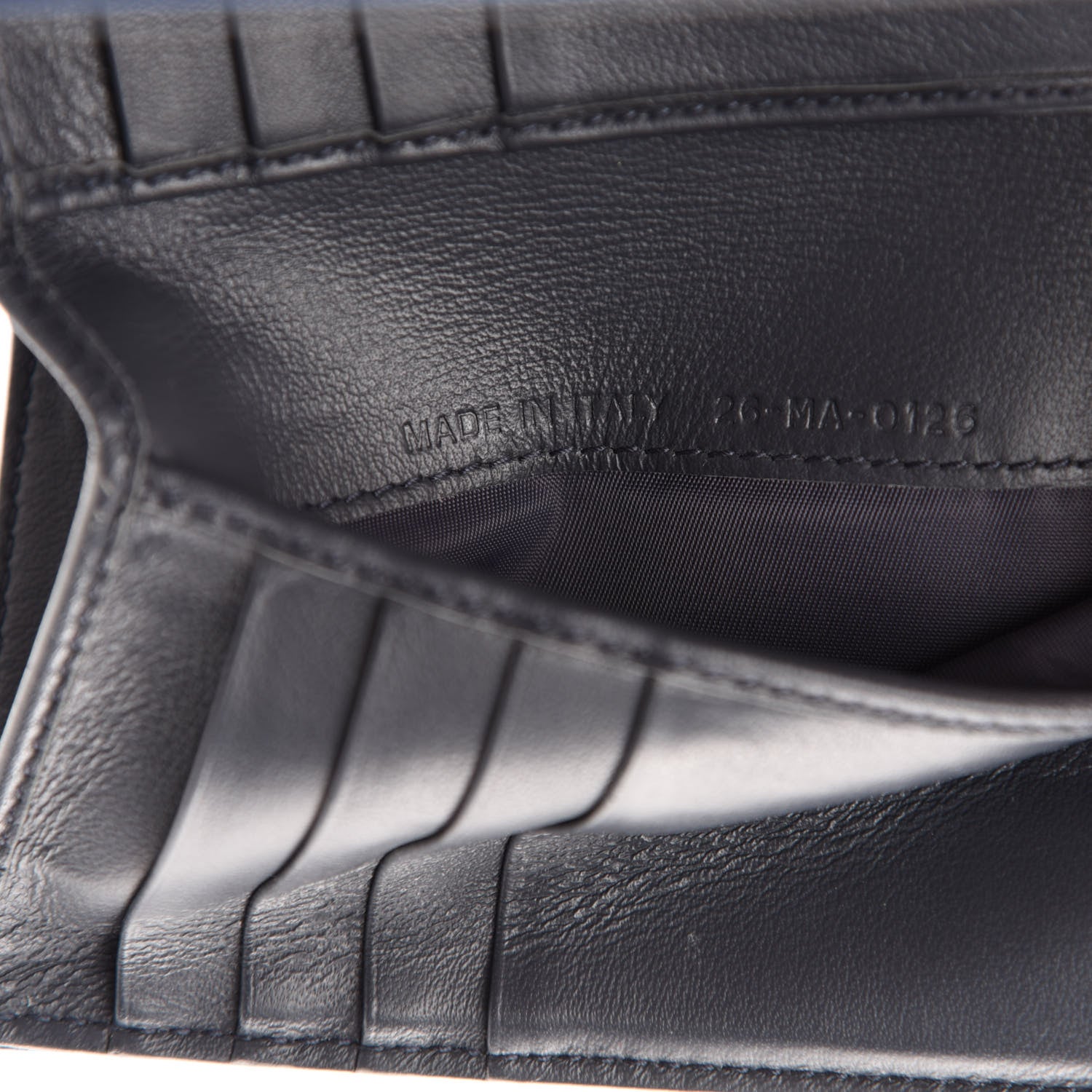 Christian Dior Metallic Patent Micro-Cannage Diorama Elancee Wallet Mirror Blue 11 of 11