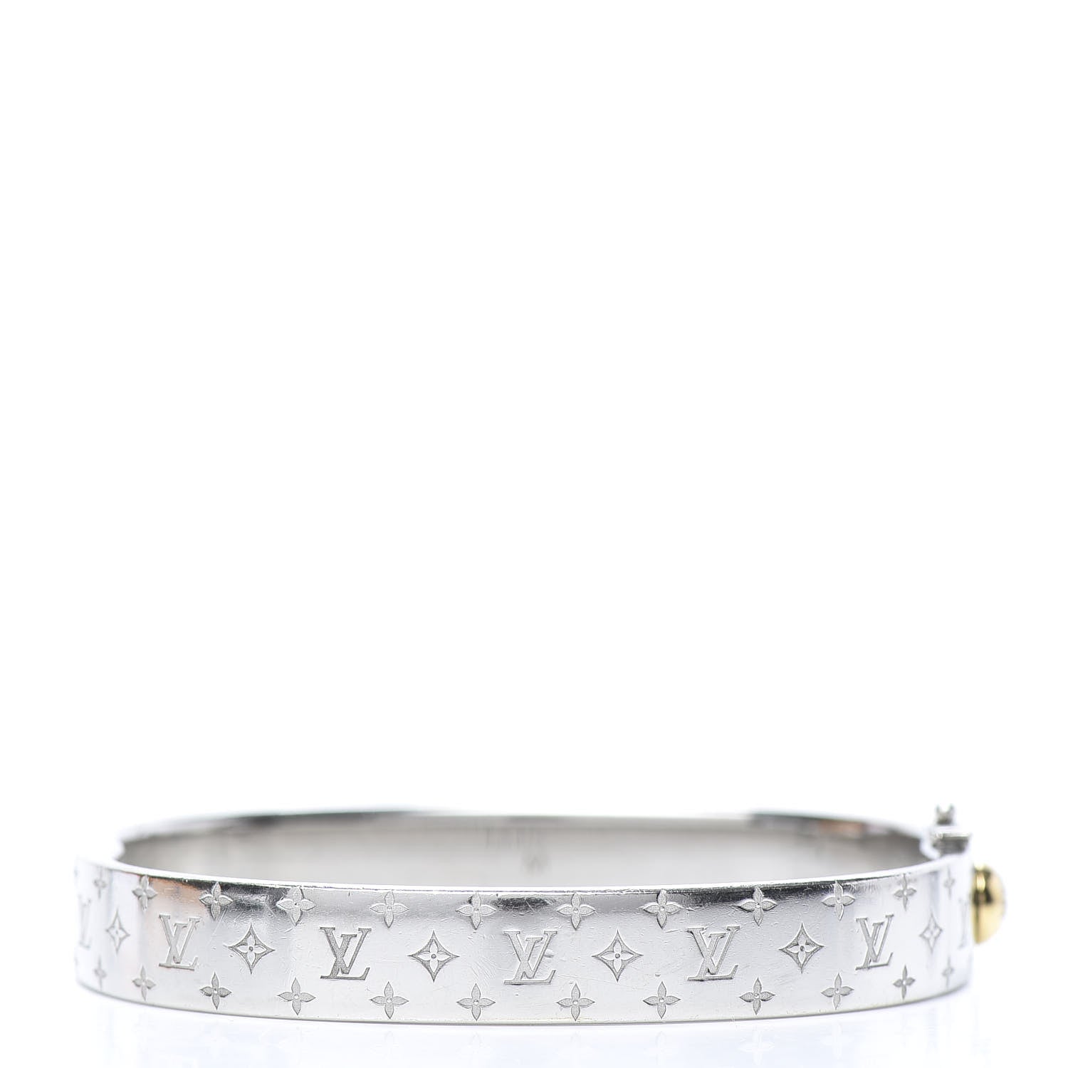 Louis Vuitton Palladium Monogram Nanogram Cuff M 3 of 8