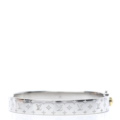 Louis Vuitton Palladium Monogram Nanogram Cuff M 3 of 8