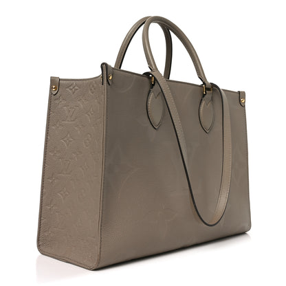 Louis Vuitton Empreinte Monogram Giant Onthego MM Tourterelle 3 of 9