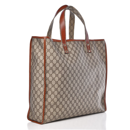 Gucci GG Plus Monogram Large Signature Web Loop Tote Brown 3 of 11