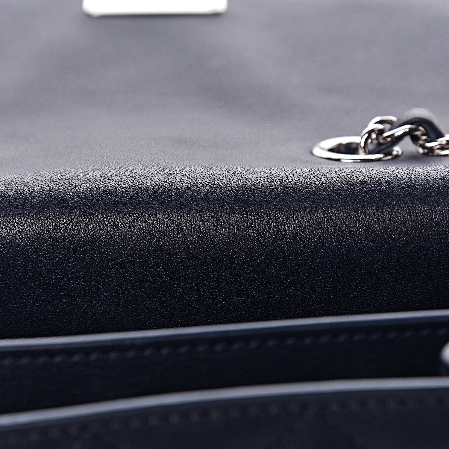 Chanel Goatskin Quilted Small CC Box Flap Navy 13 of 13