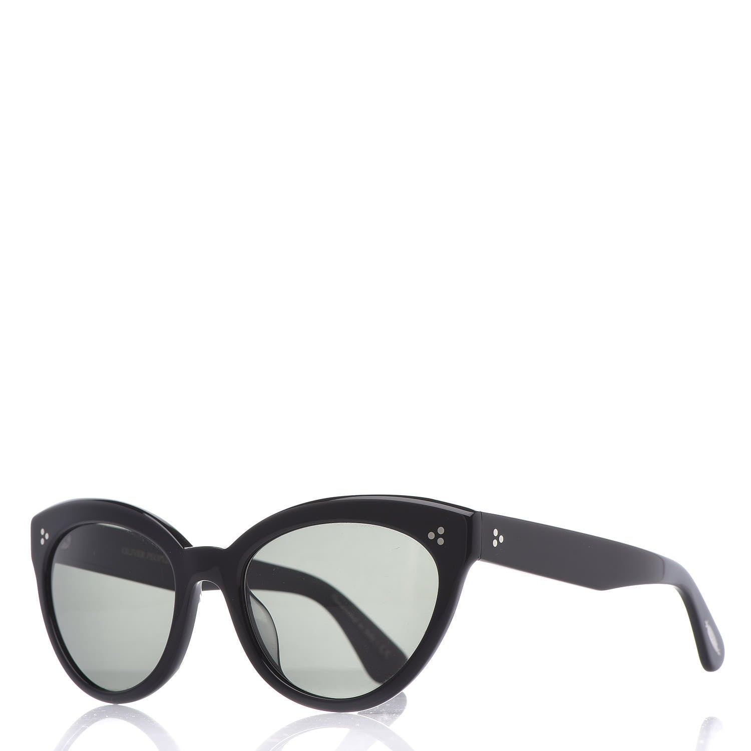 Oliver Peoples Acetate Cat Eye Roella Sunglasses Black 1 of 7