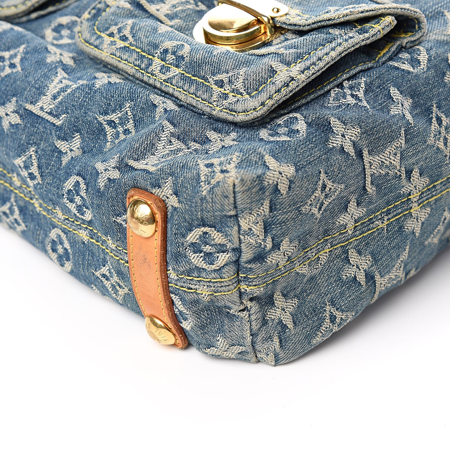 Louis Vuitton Denim Baggy GM Blue 8 of 14