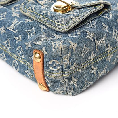 Louis Vuitton Denim Baggy GM Blue 8 of 14