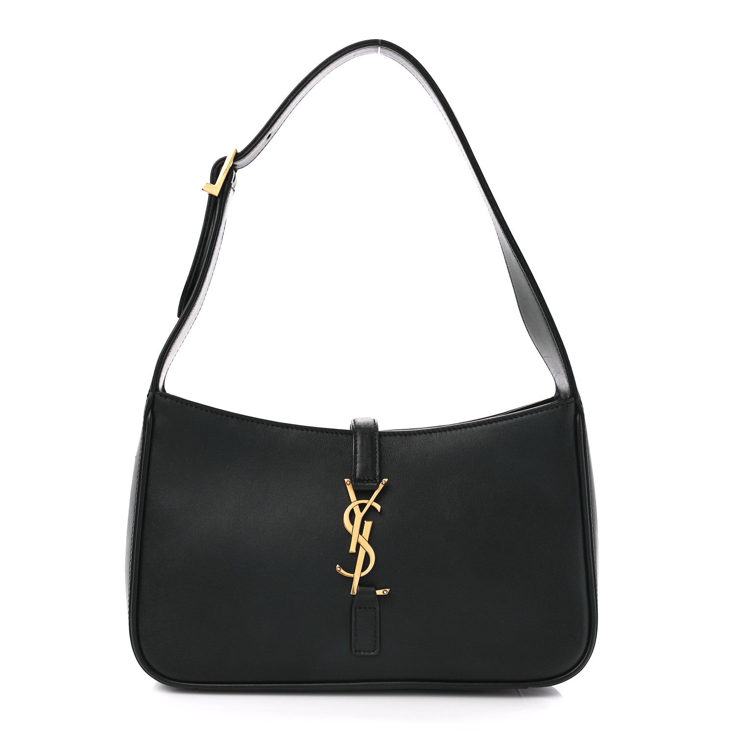 Saint Laurent Smooth Calfskin Le 5 A 7 Hobo Black 1 of 10