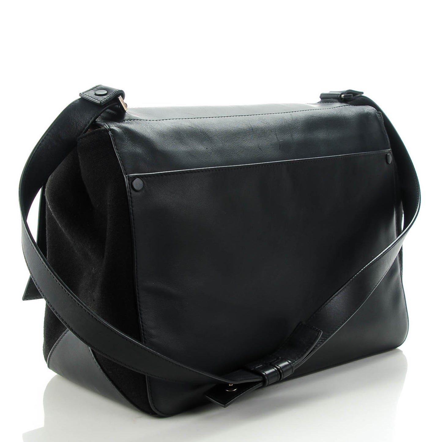 Calfskin Large PS Courier Black