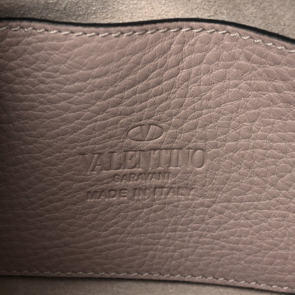 Valentino Garavani Pebbled Calfskin Medium Rockstud Flip Lock Crossbody Bag Poudre 6 of 8