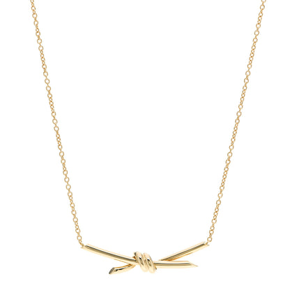 Tiffany 18K Yellow Gold Knot Necklace 1 of 5