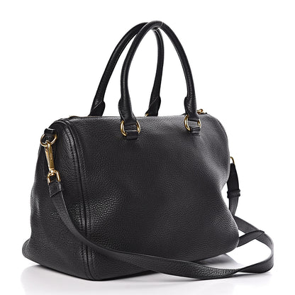 Prada Vitello Phenix Bauletto Black 4 of 12