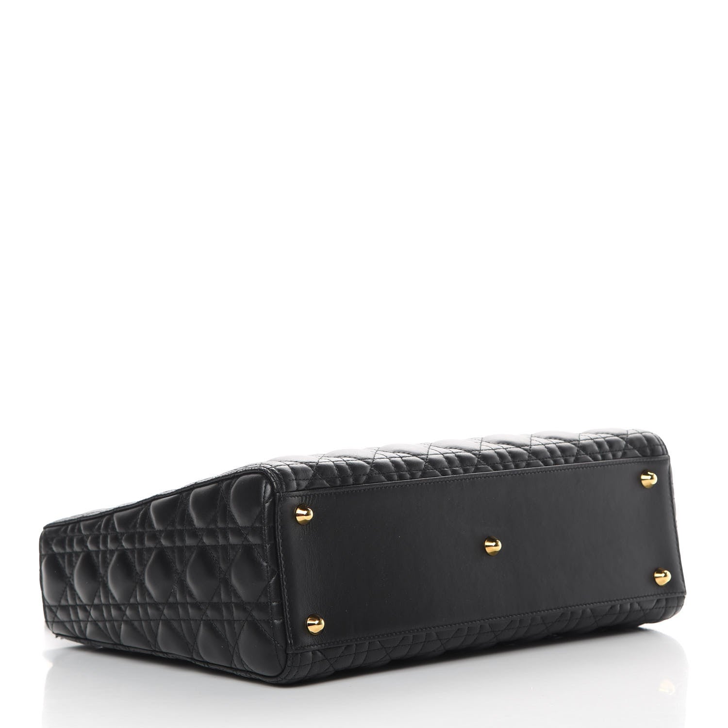 Christian Dior Lambskin Cannage Large Lady Dior Black 4 of 15