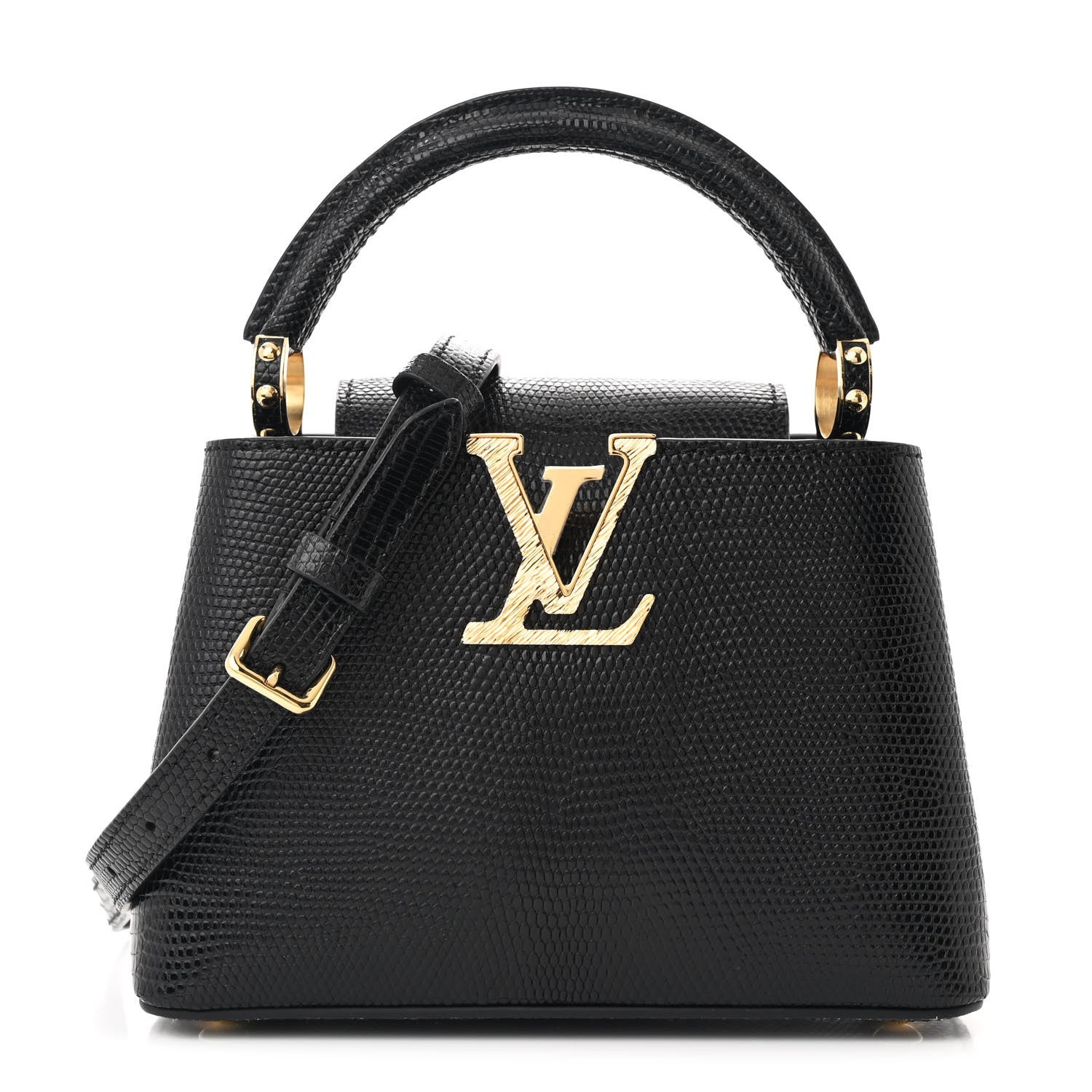Louis Vuitton Lizard Capucines Mini Black 1 of 11