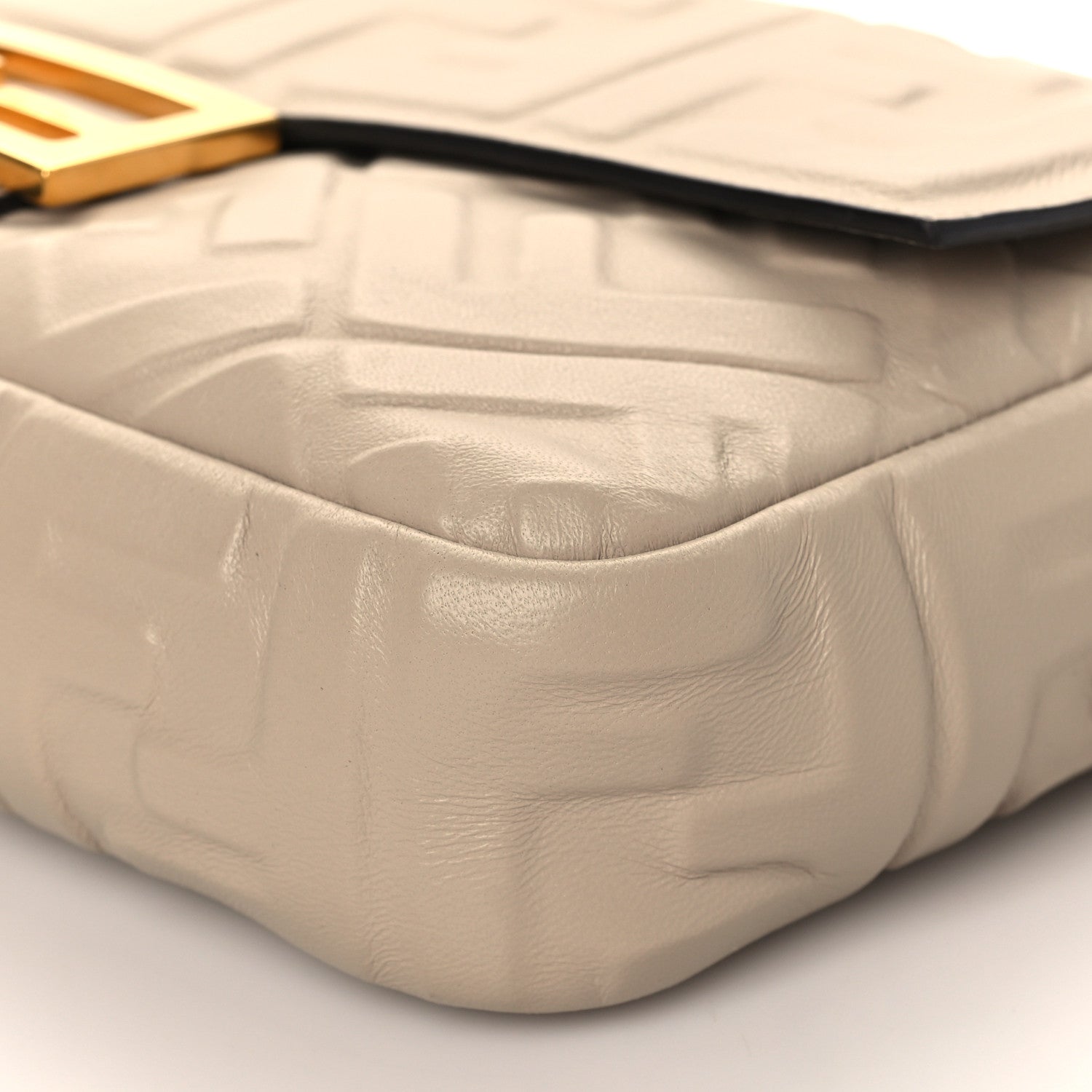 Fendi Nappa FF 1974 Embossed Baguette Nuvola 8 of 8