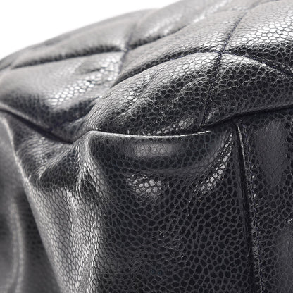 Chanel Glazed Caviar Quilted Stretch Spirit Messenger Bag Blue 13 of 16