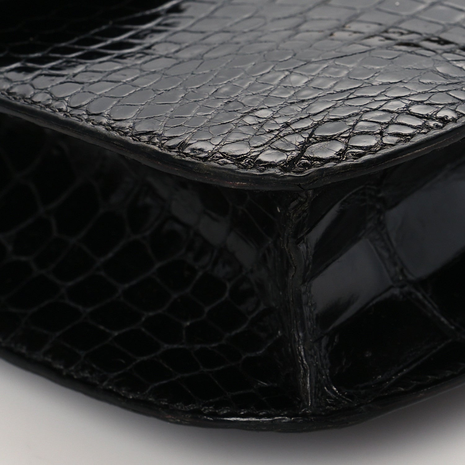 Hermes Shiny Alligator Constance 24 Black 9 of 10