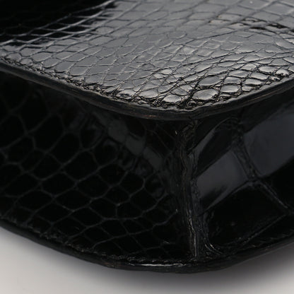 Hermes Shiny Alligator Constance 24 Black 9 of 10