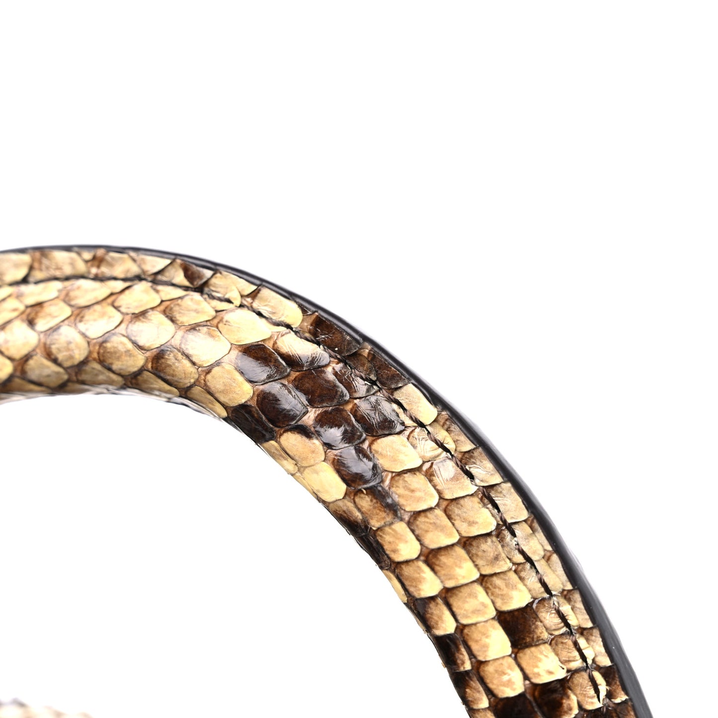 Taurillon Snakeskin Mini Capucines Black