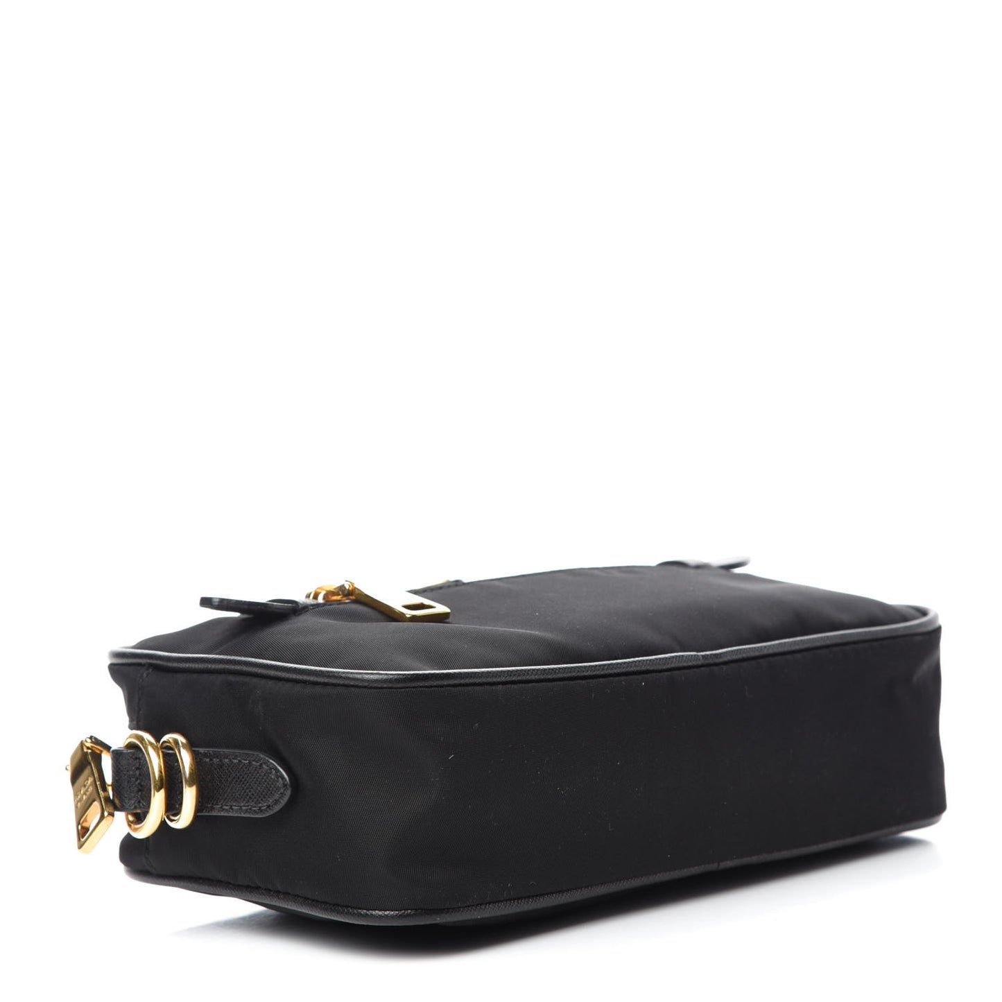 Tessuto Nylon Saffiano Small Crossbody Bag Black