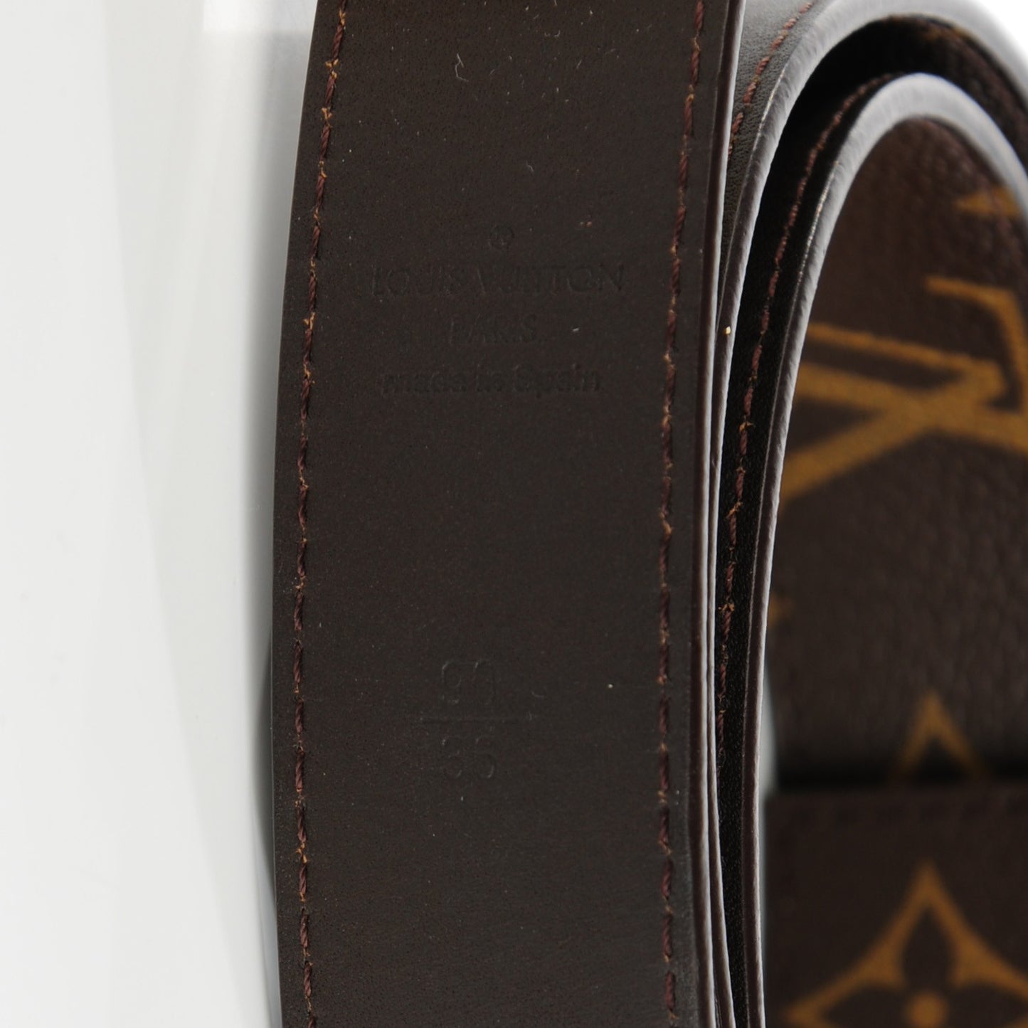 Monogram LV Cut Reversible Belt 90 36