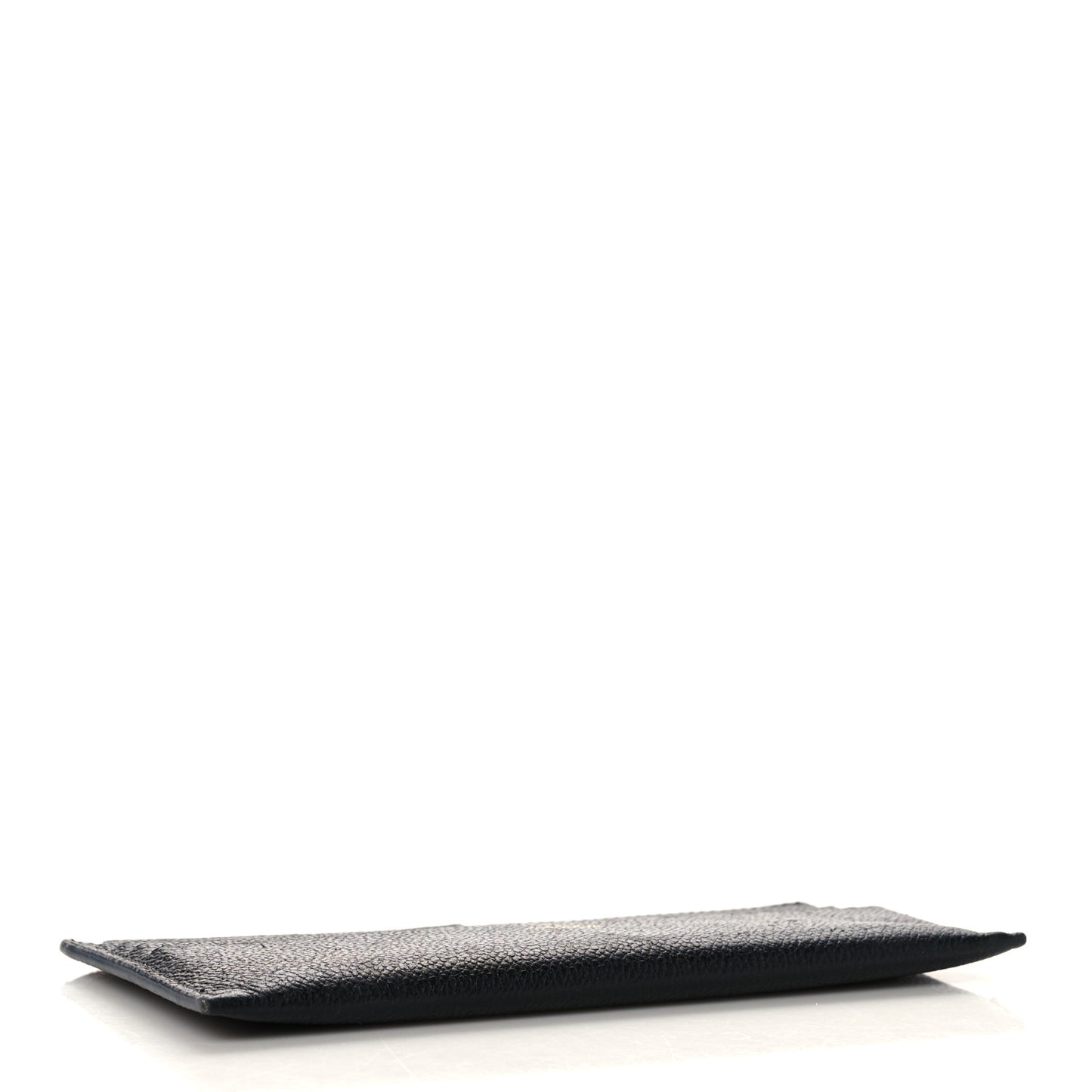 Calfskin Felicie Chain Wallet Card Holder Insert Black